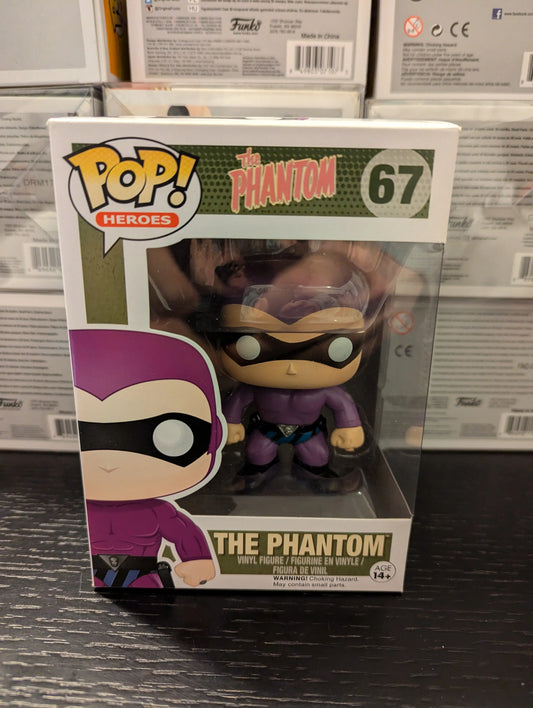 FUNKO POP HEROES THE PHANTOM #67 THE PHANTOM (PURPLE) VAULTED VINYL FIGURE FRENLY BRICKS - Open 7 Days