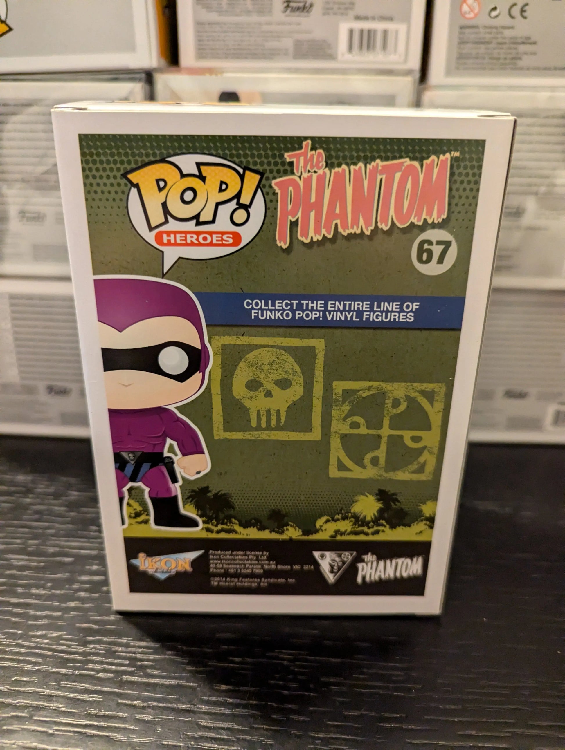 FUNKO POP HEROES THE PHANTOM #67 THE PHANTOM (PURPLE) VAULTED VINYL FIGURE FRENLY BRICKS - Open 7 Days