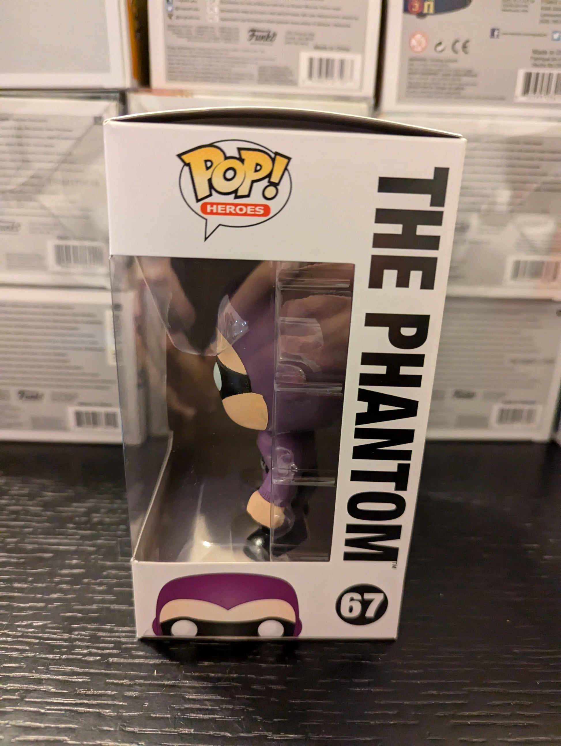 FUNKO POP HEROES THE PHANTOM #67 THE PHANTOM (PURPLE) VAULTED VINYL FIGURE FRENLY BRICKS - Open 7 Days