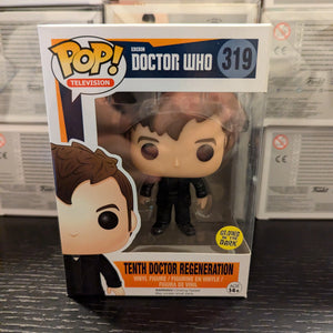 Doctor Who Funko Pop! #319 Tenth Doctor Regeneration GLOW GITD FRENLY BRICKS - Open 7 Days