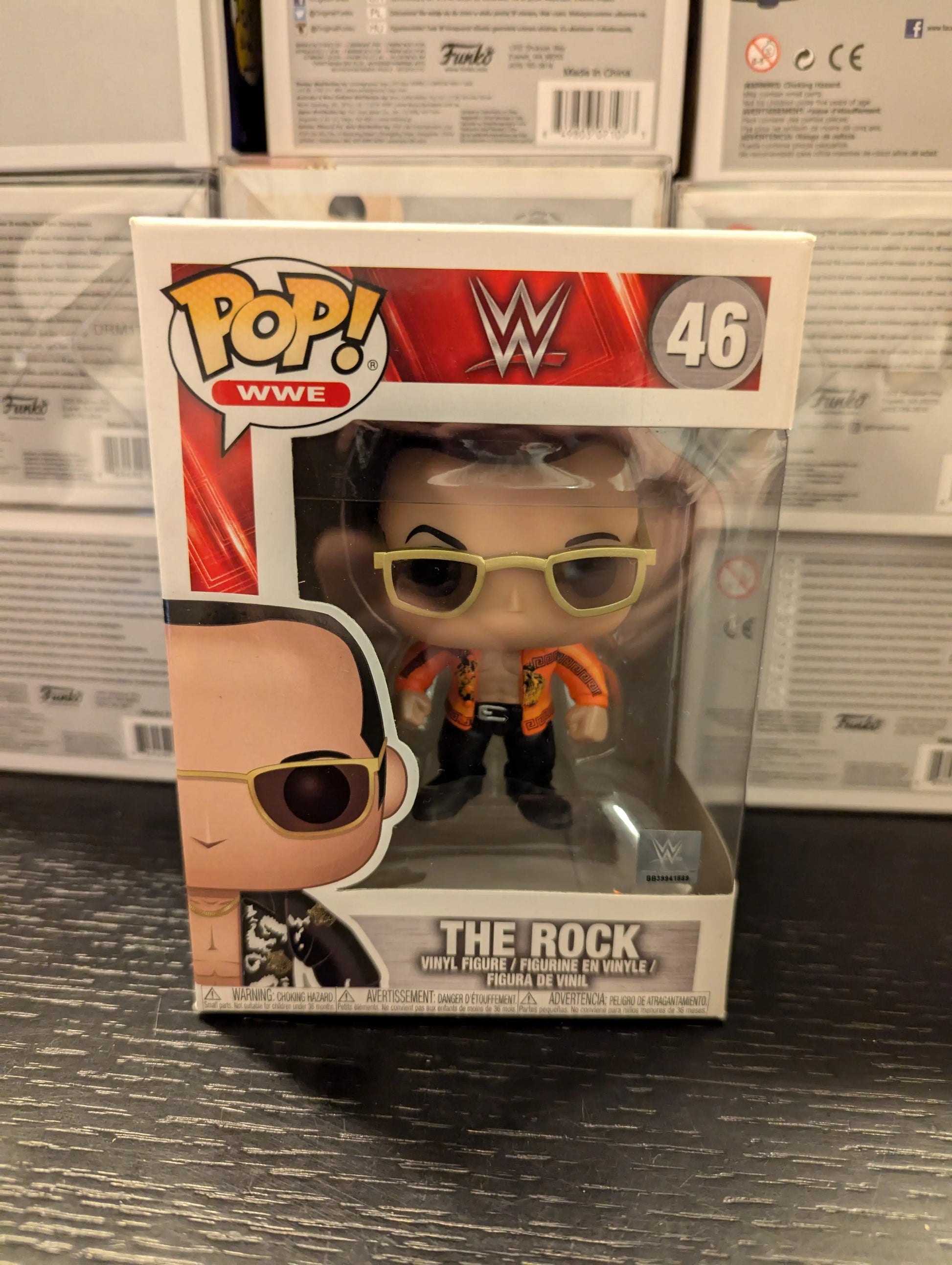 The Rock 46 ~ WWE ~ Funko Pop Vinyl FRENLY BRICKS - Open 7 Days