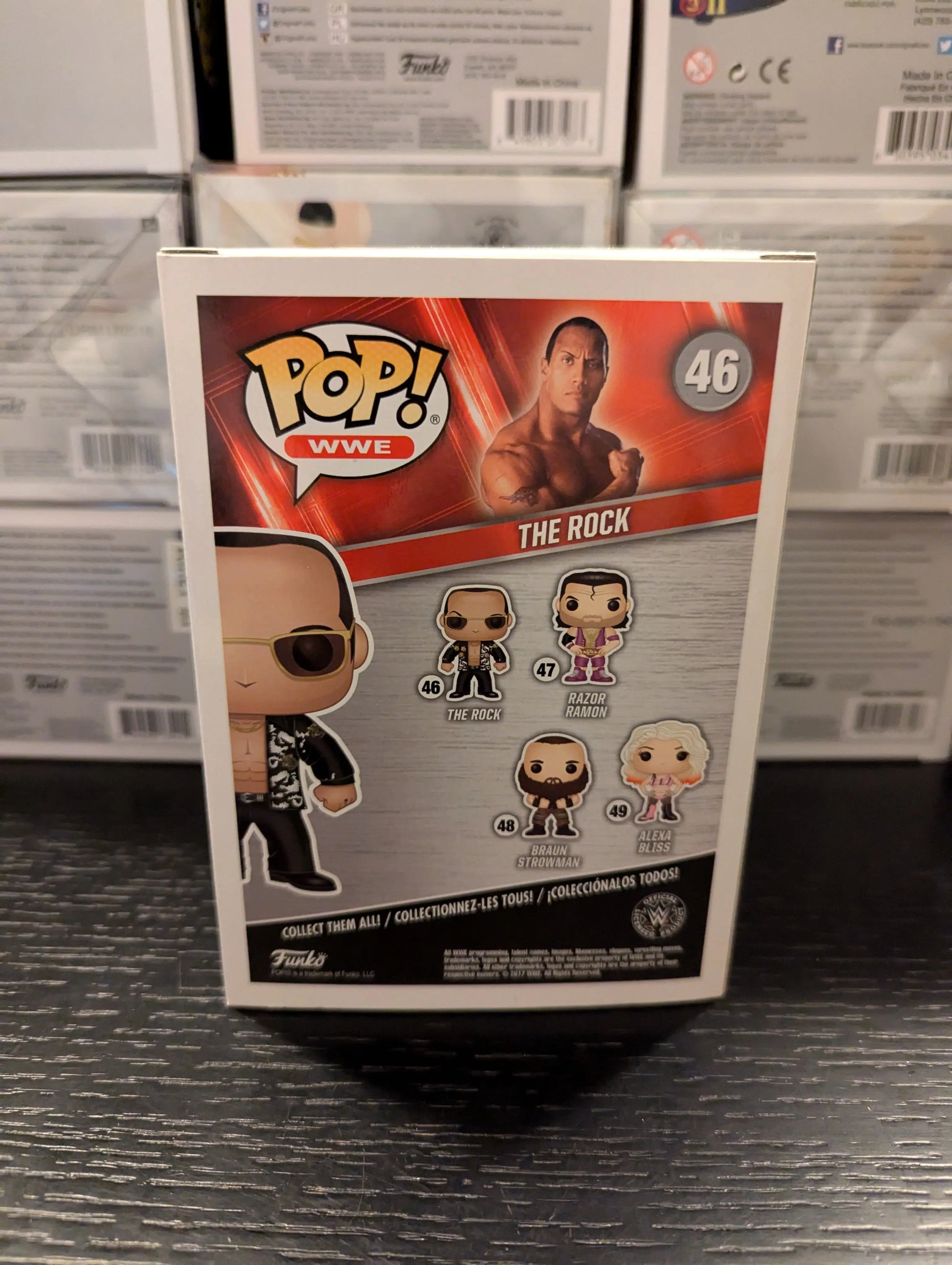 The Rock 46 ~ WWE ~ Funko Pop Vinyl FRENLY BRICKS - Open 7 Days