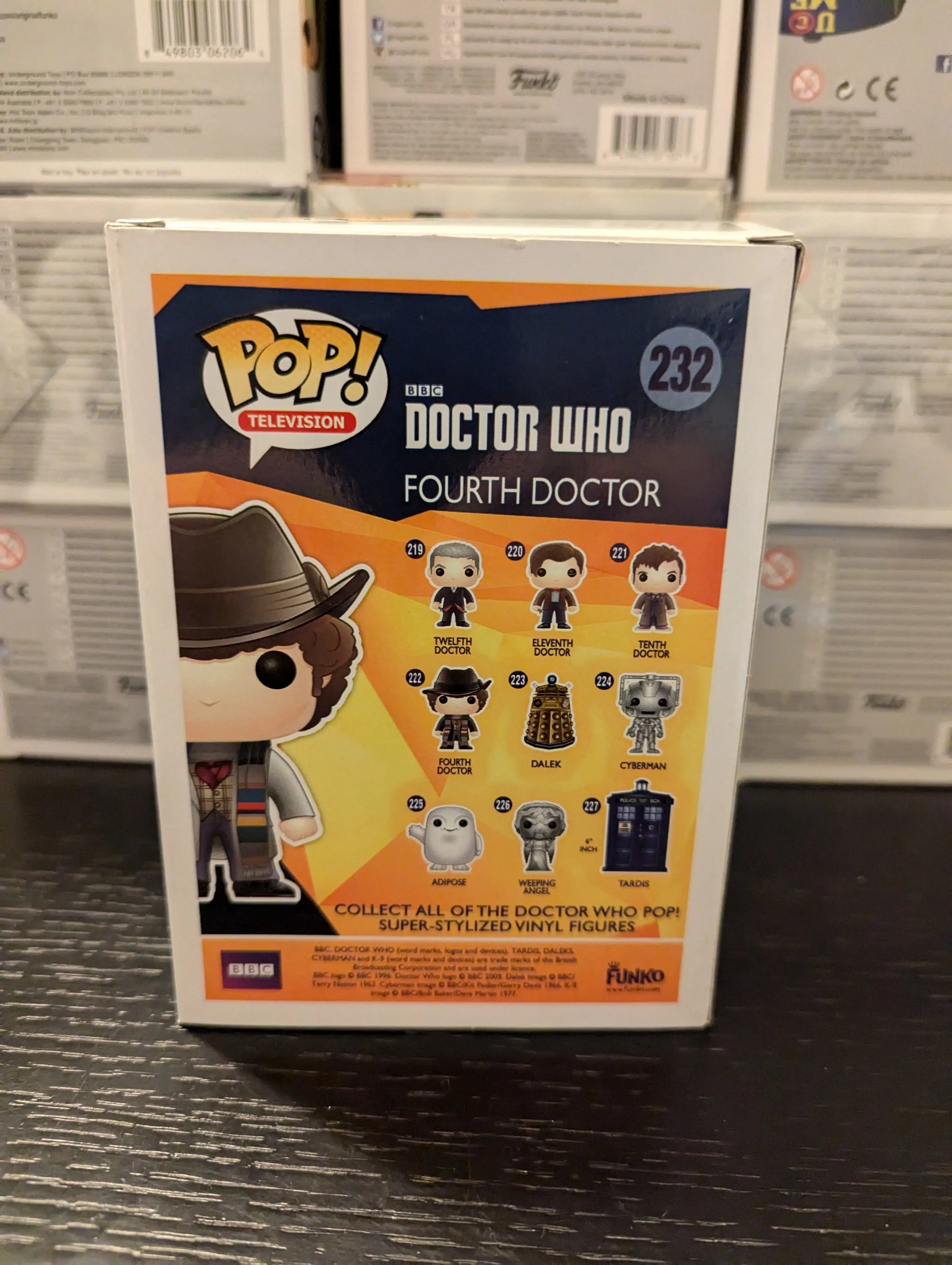 FUNKO Pop Vinyl DOCTOIR WHO Fourth Doctor #232 Figure FRENLY BRICKS - Open 7 Days