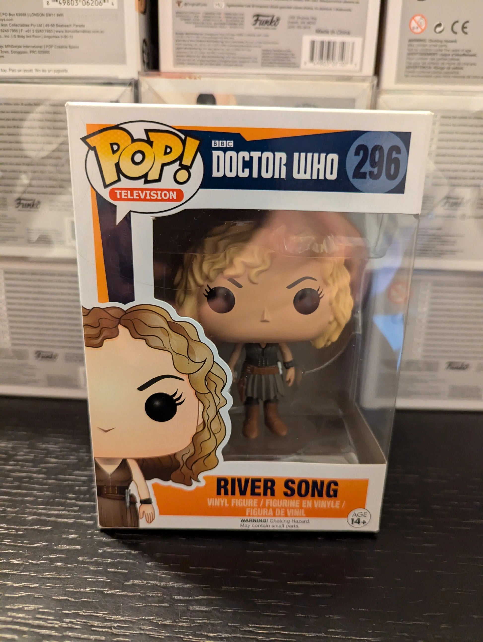 Funko Pop! Television Doctor Who River Song  #296 FRENLY BRICKS - Open 7 Days