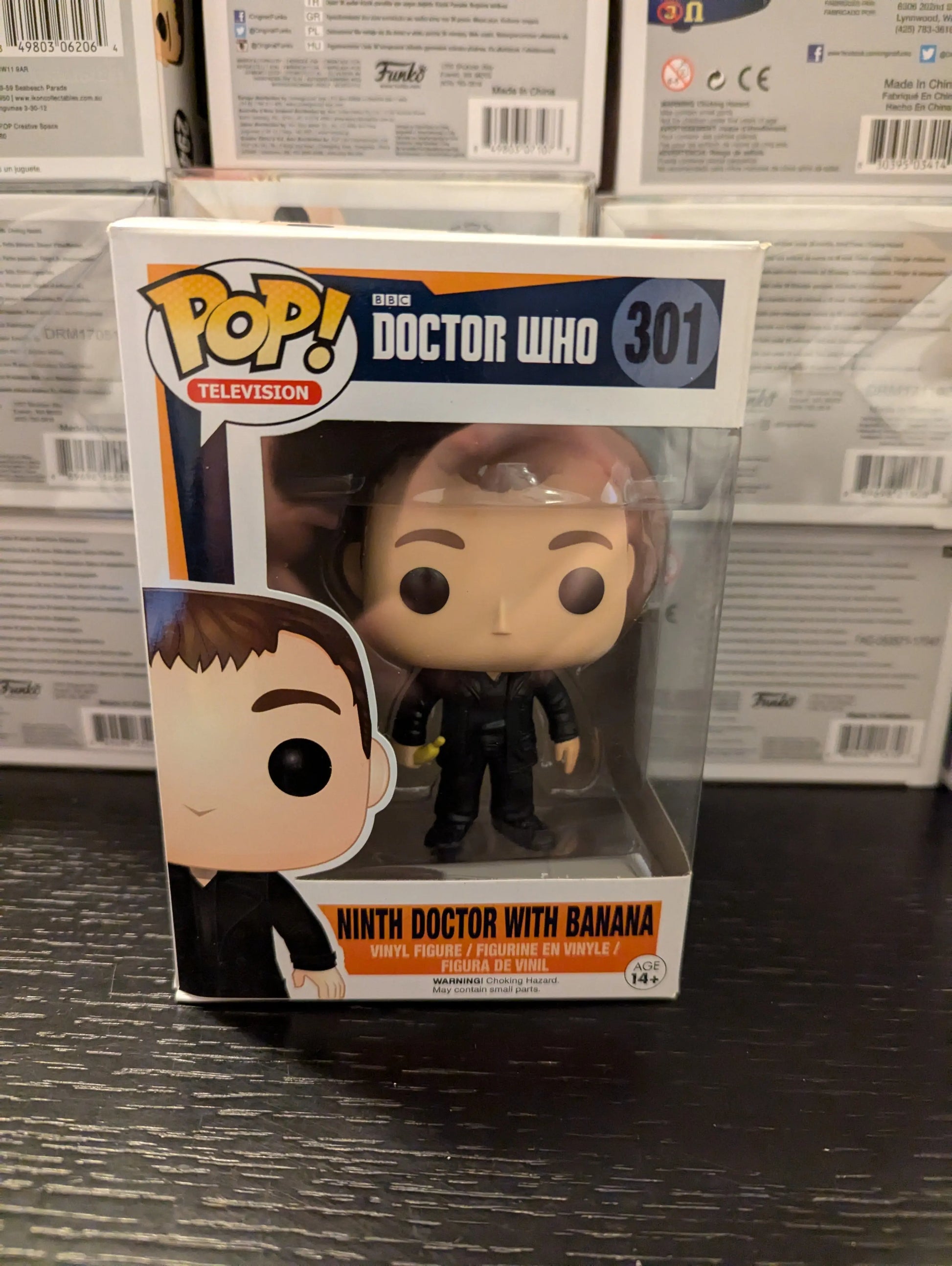 Doctor Who - 9th Doctor with Banana Pop! Vinyl Figure #301 FRENLY BRICKS - Open 7 Days