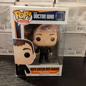 Doctor Who - 9th Doctor with Banana Pop! Vinyl Figure #301 FRENLY BRICKS - Open 7 Days