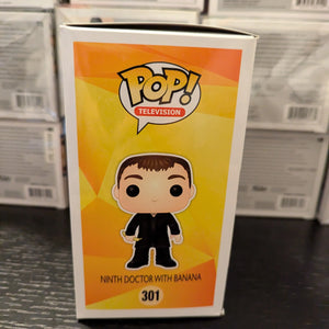 Doctor Who - 9th Doctor with Banana Pop! Vinyl Figure #301 FRENLY BRICKS - Open 7 Days