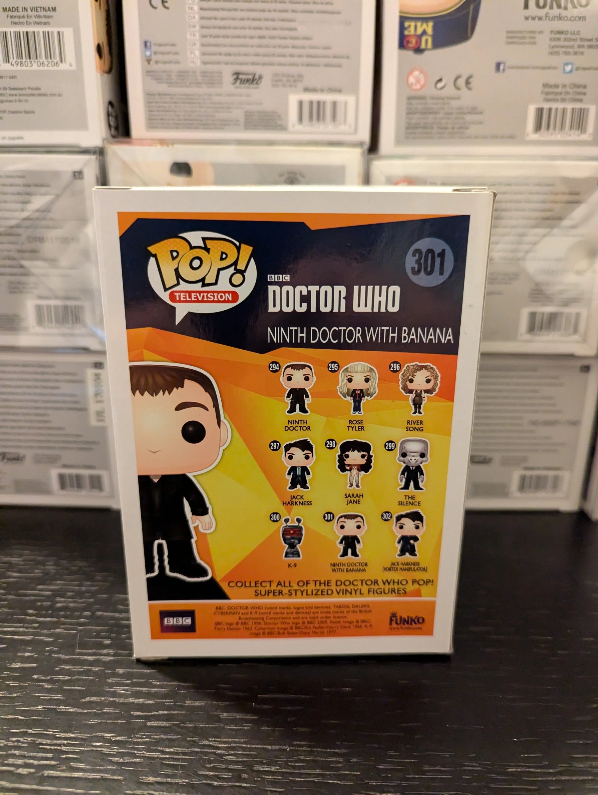 Doctor Who - 9th Doctor with Banana Pop! Vinyl Figure #301 FRENLY BRICKS - Open 7 Days