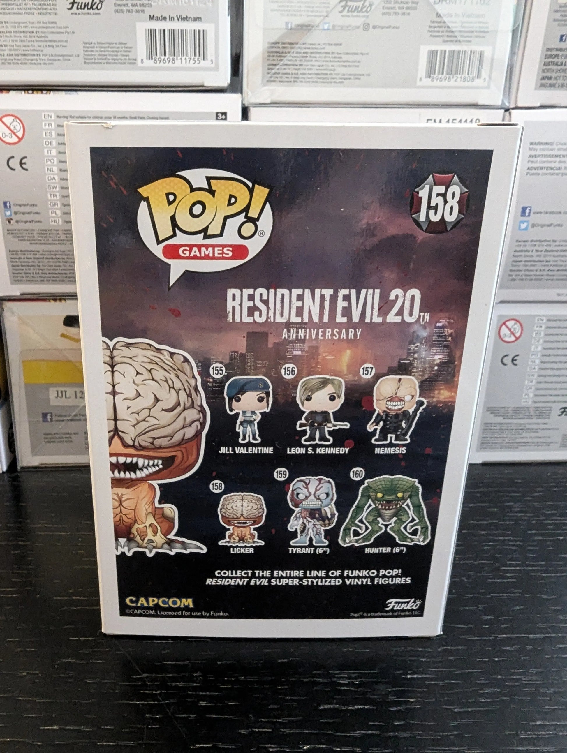 FUNKO  Pop! Vinyl: Resident Evil Licker #158 Horror FRENLY BRICKS - Open 7 Days