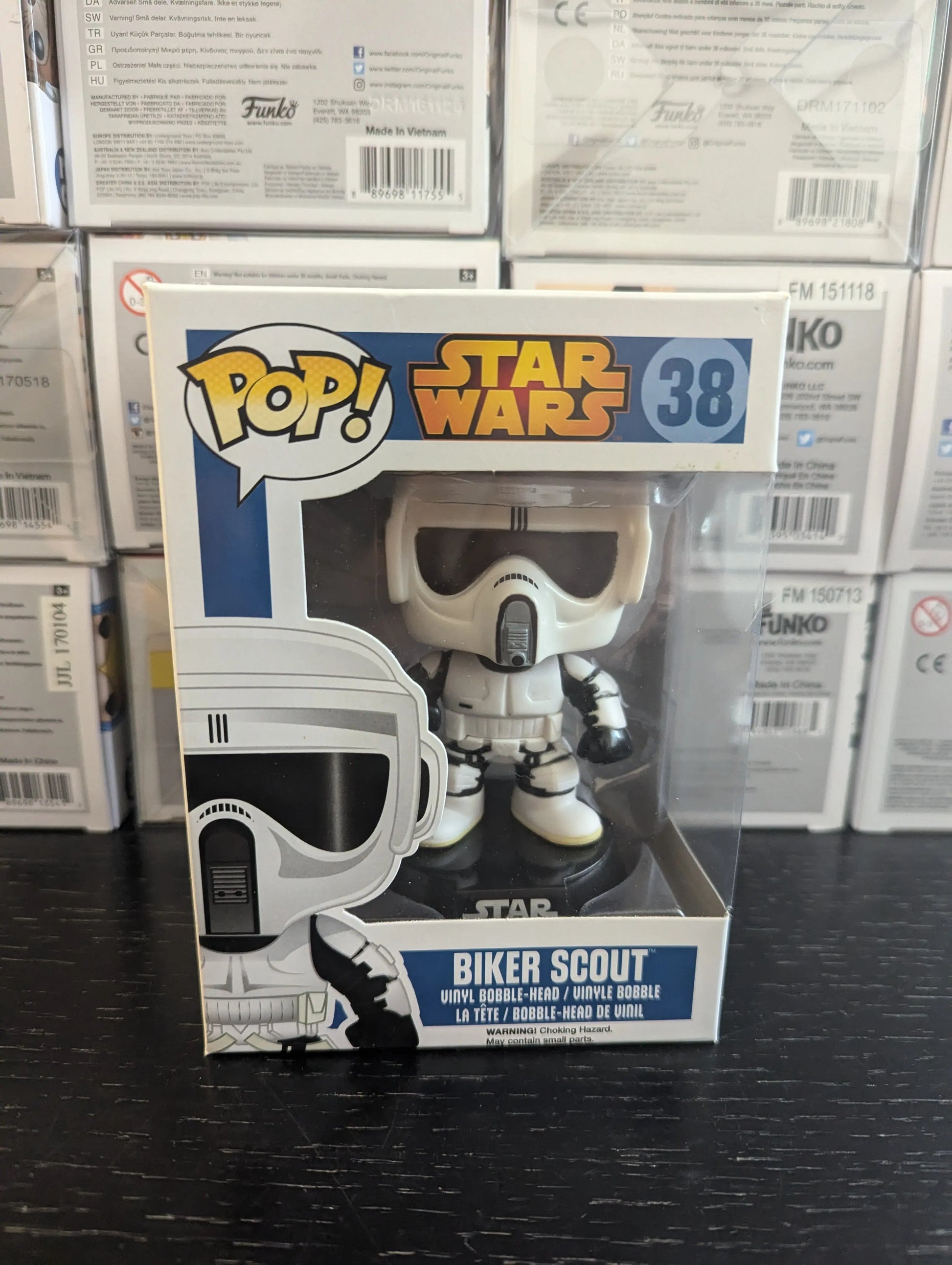 Star Wars Funko Pop Vinyl Figure Biker Scout #38 Blue Box 2014 FRENLY BRICKS - Open 7 Days