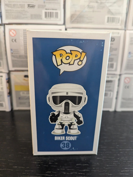 Star Wars Funko Pop Vinyl Figure Biker Scout #38 Blue Box 2014 FRENLY BRICKS - Open 7 Days