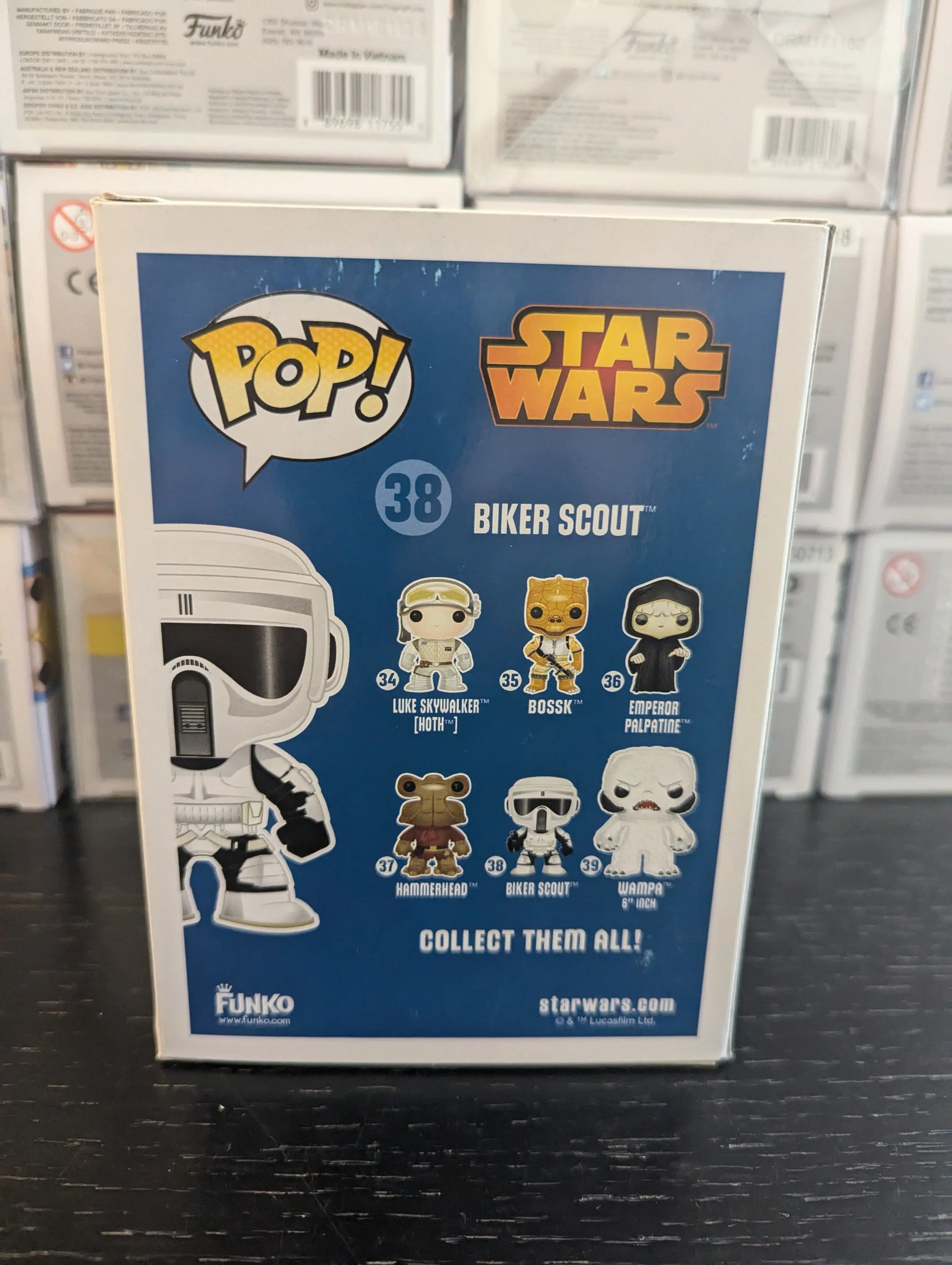 Star Wars Funko Pop Vinyl Figure Biker Scout #38 Blue Box 2014 FRENLY BRICKS - Open 7 Days