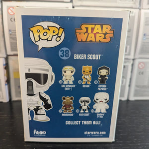 Star Wars Funko Pop Vinyl Figure Biker Scout #38 Blue Box 2014 FRENLY BRICKS - Open 7 Days