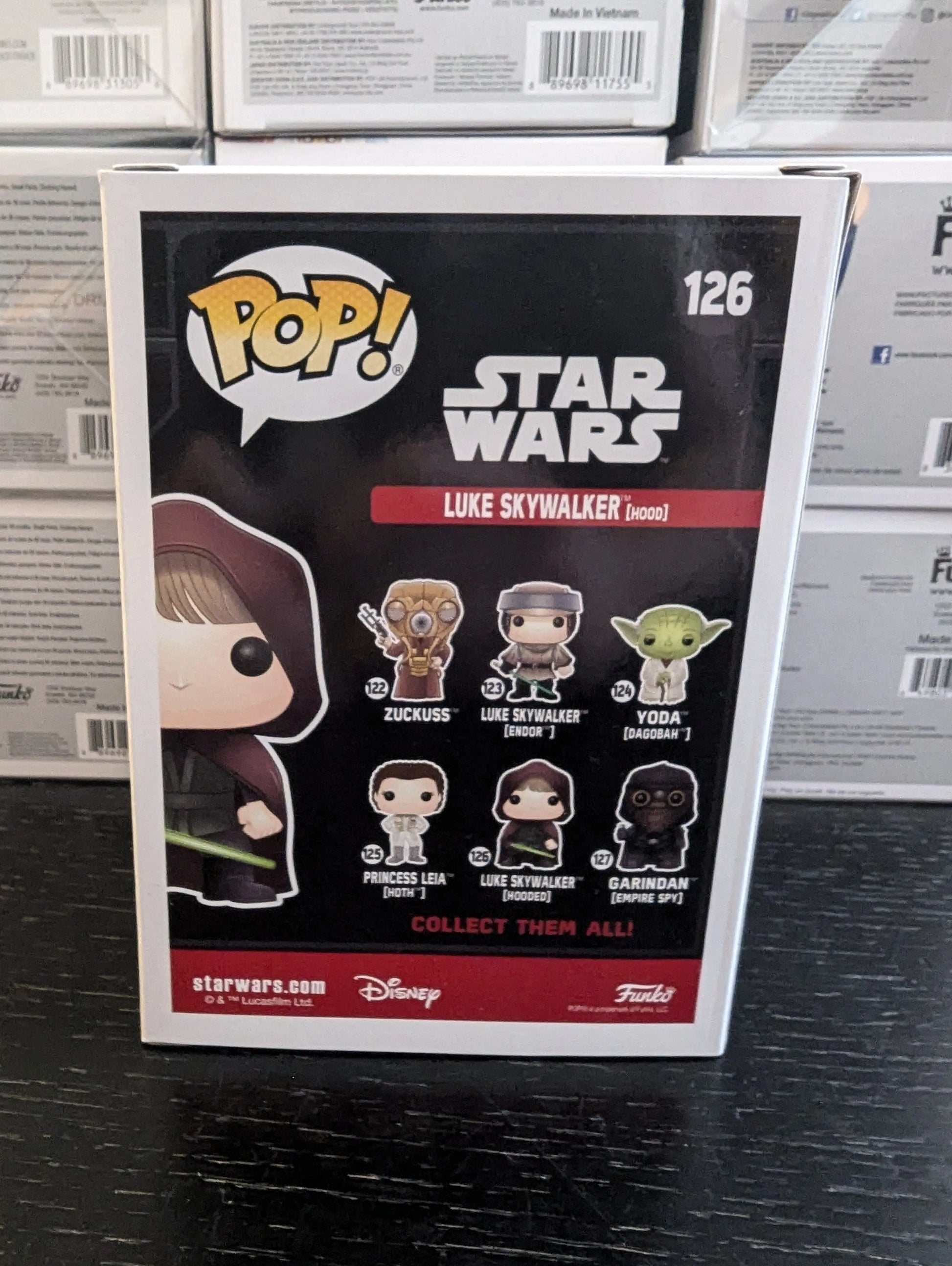 Luke Skywalker (Hood) 2017 Star Wars Galactic Funko #126 Pop Vinyl Figure FRENLY BRICKS - Open 7 Days