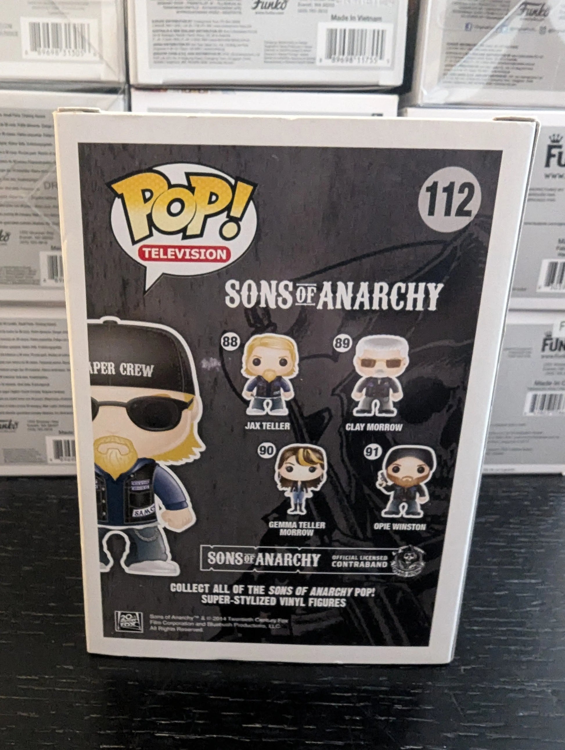 Funko POP! Vinyl Figure - Sons of Anarchy - JAX TELLER #112 *NM* FRENLY BRICKS - Open 7 Days