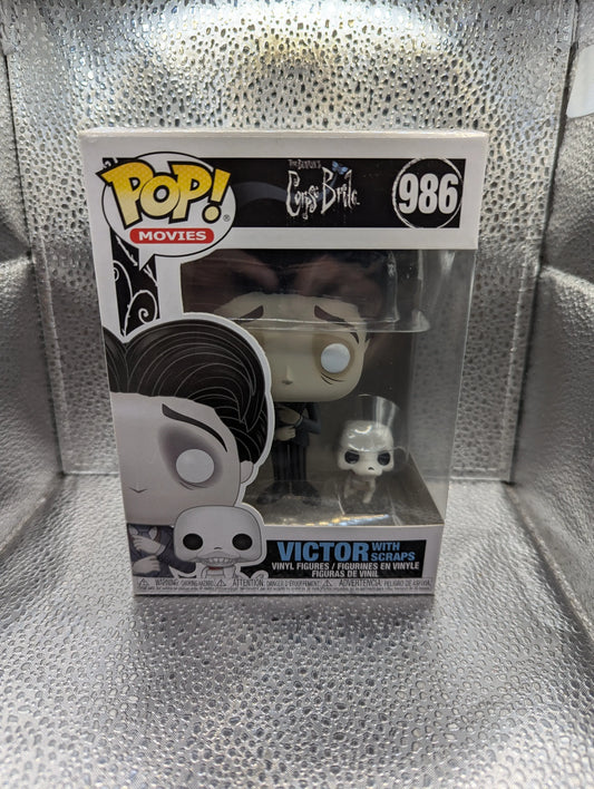 Corpse Bride - Victor Van Dort with Scraps Pop! Vinyl Figure #986 FRENLY BRICKS - Open 7 Days