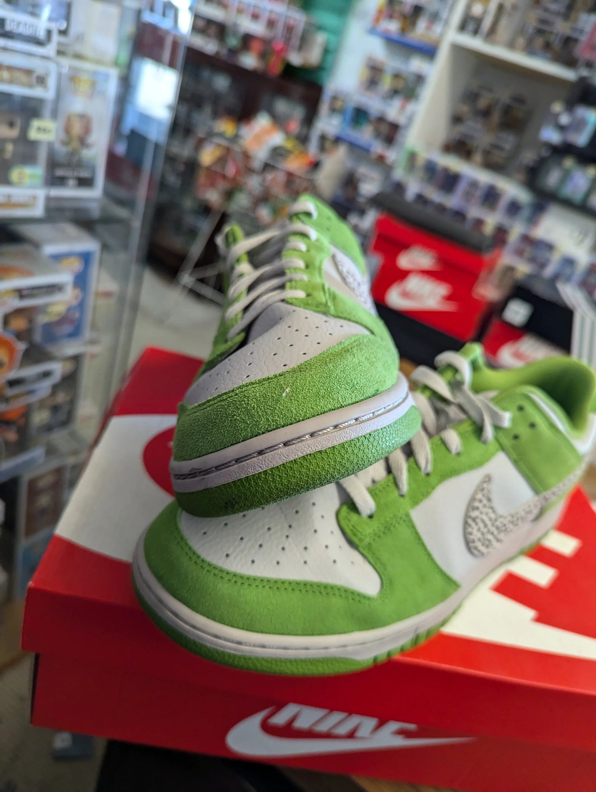 Nike Dunk Low AS Chlorophyll Iron Ore USED *See Photos* FRENLY BRICKS - Open 7 Days