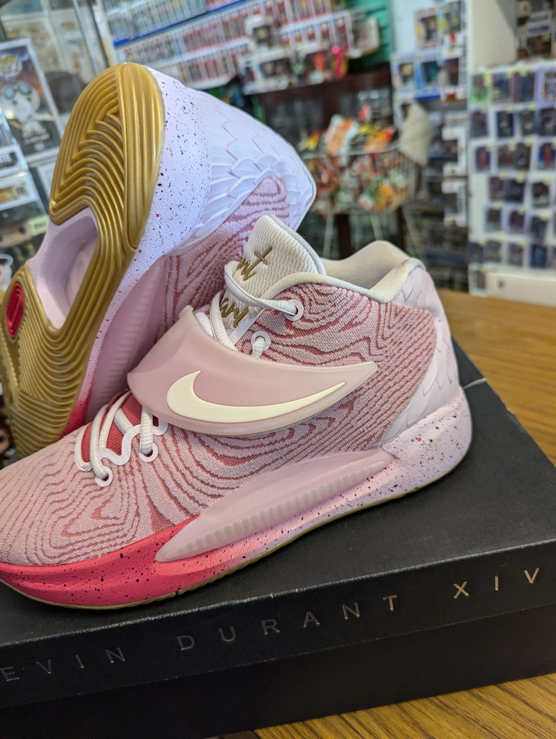 Nike KD 14 "Aunt Pearl" Pink Basketball Shoes Men's Size 8.5 US DC9379-600 FRENLY BRICKS - Open 7 Days