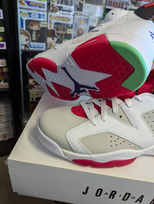 CT8529-062 Nike Air Jordan Retro VI 6 Retro Hare Neutral Grey White True Red us10 FRENLY BRICKS - Open 7 Days