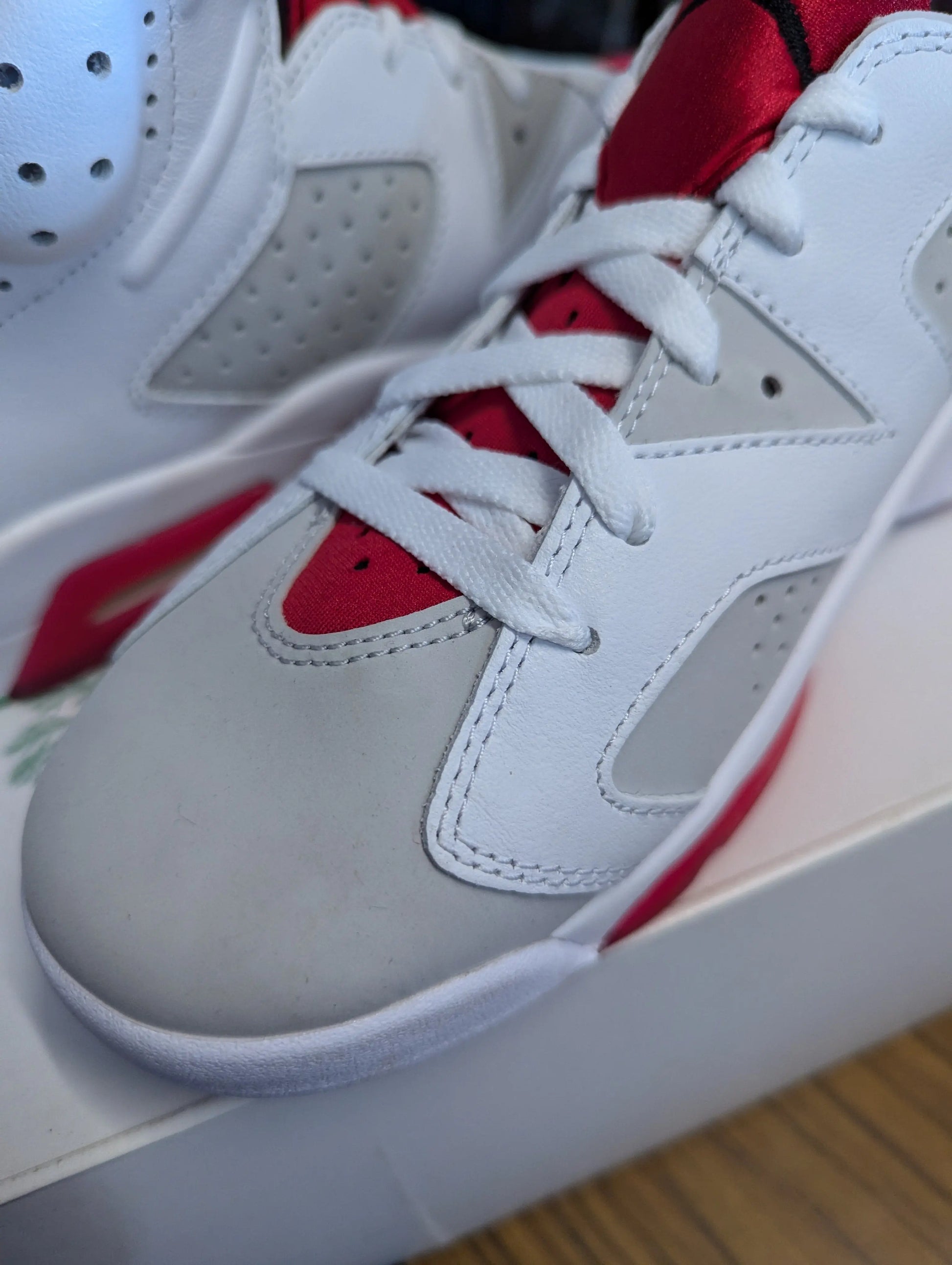 CT8529-062 Nike Air Jordan Retro VI 6 Retro Hare Neutral Grey White True Red us10 FRENLY BRICKS - Open 7 Days