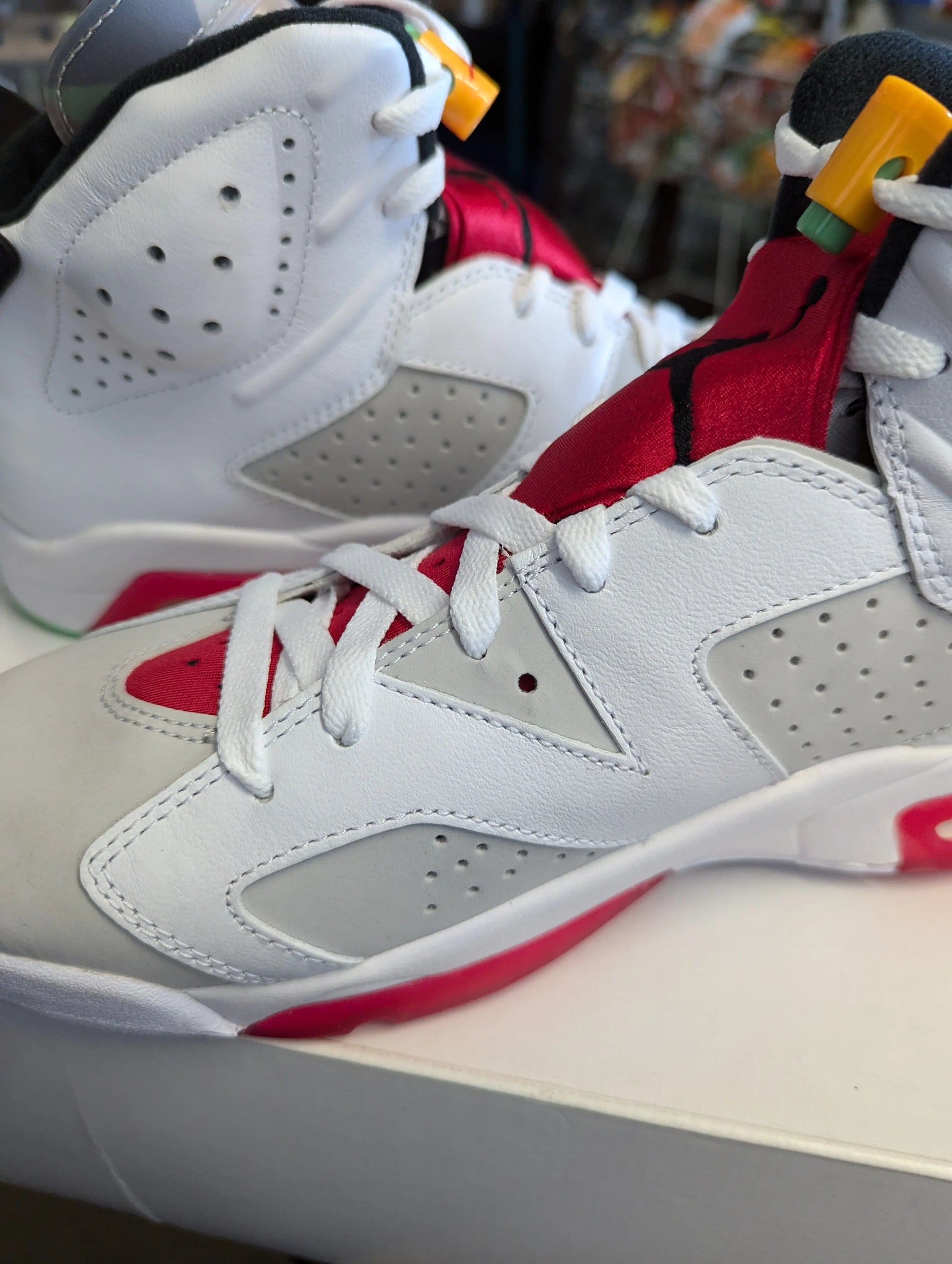 CT8529-062 Nike Air Jordan Retro VI 6 Retro Hare Neutral Grey White True Red us10 FRENLY BRICKS - Open 7 Days