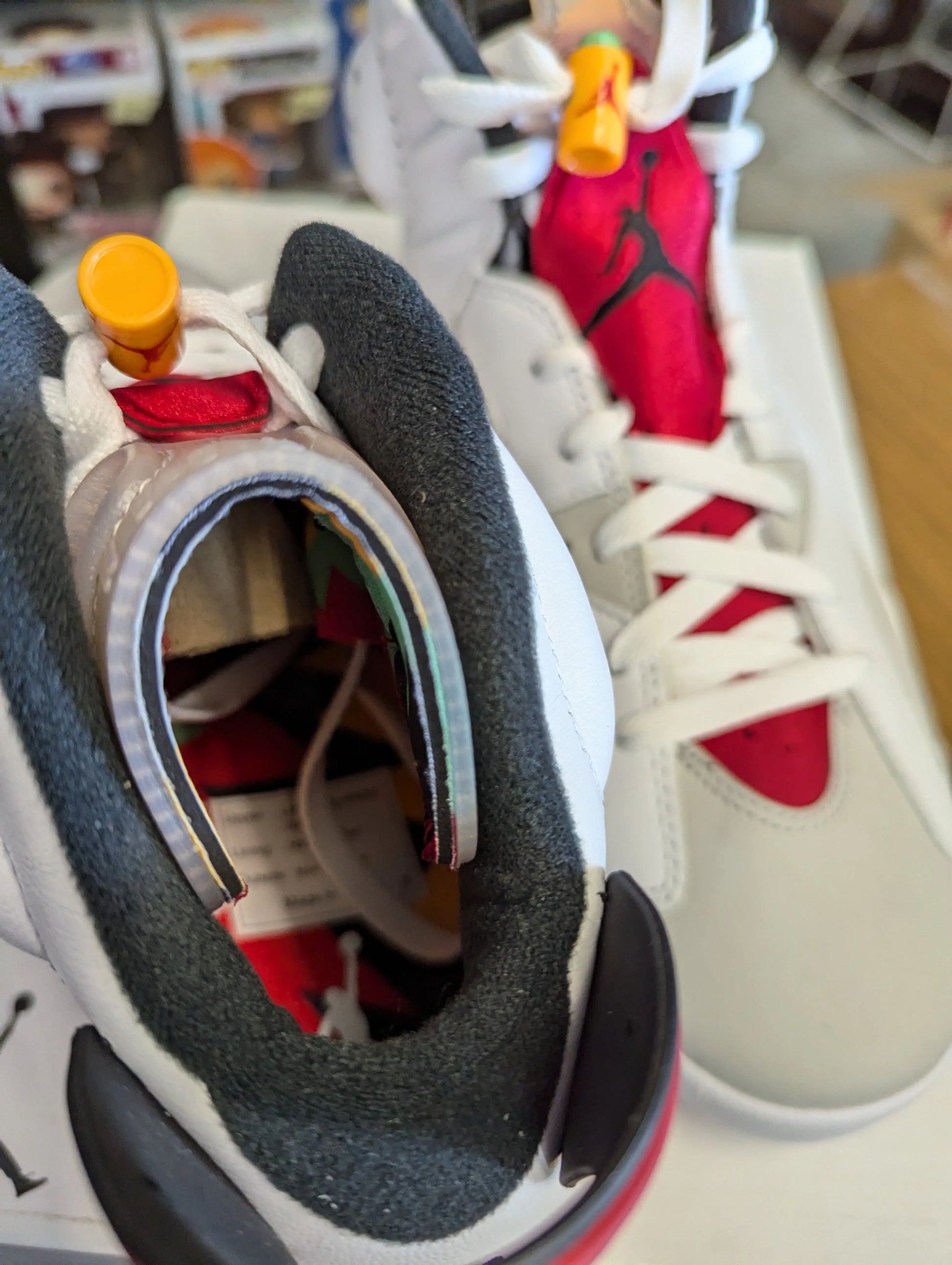 CT8529-062 Nike Air Jordan Retro VI 6 Retro Hare Neutral Grey White True Red us10 FRENLY BRICKS - Open 7 Days