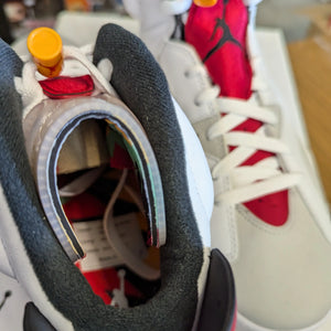 CT8529-062 Nike Air Jordan Retro VI 6 Retro Hare Neutral Grey White True Red us10 FRENLY BRICKS - Open 7 Days