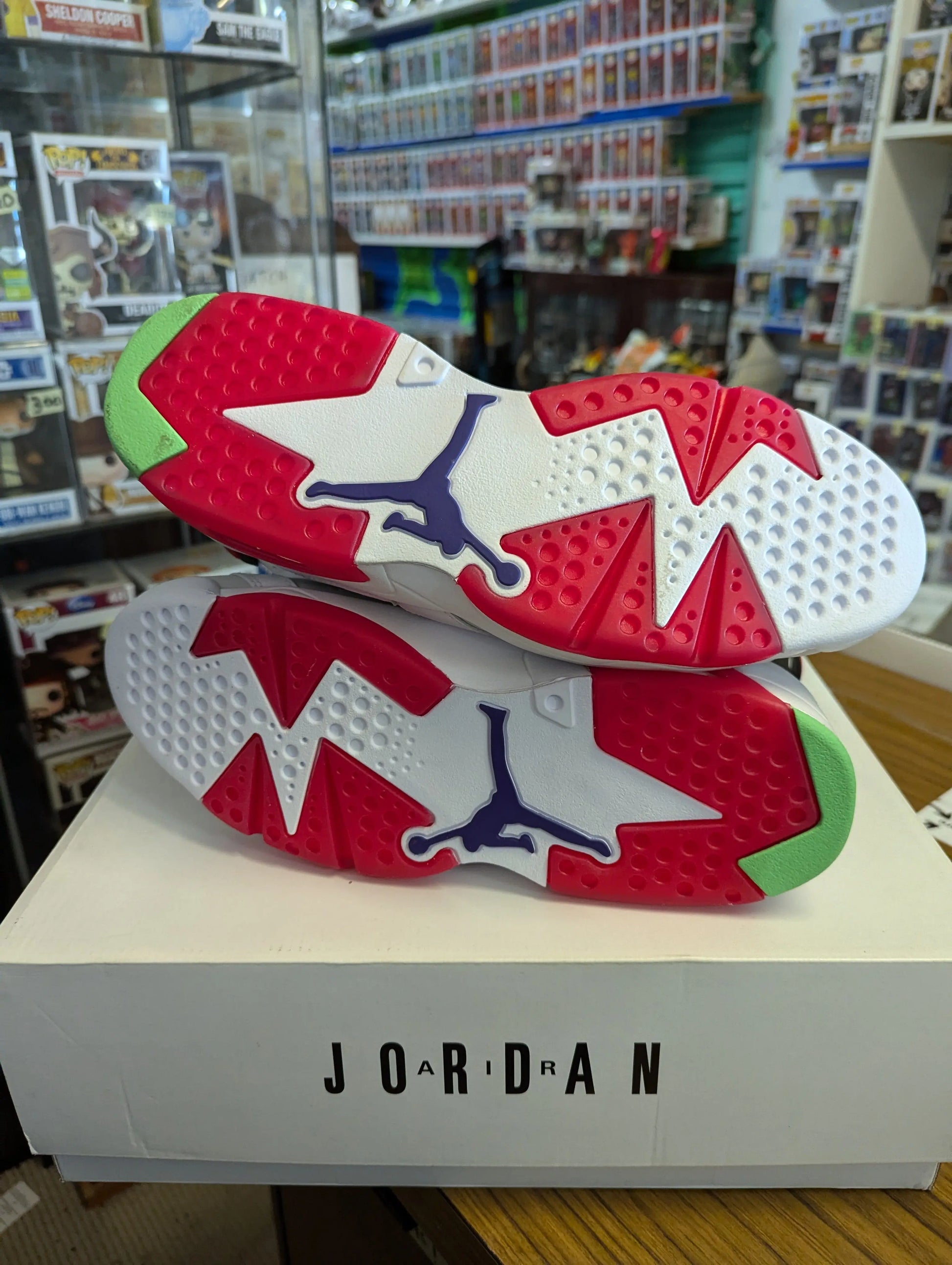 CT8529-062 Nike Air Jordan Retro VI 6 Retro Hare Neutral Grey White True Red us10 FRENLY BRICKS - Open 7 Days