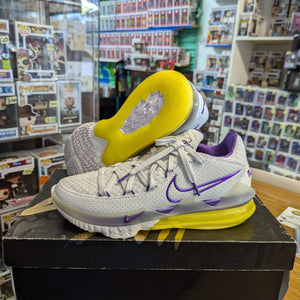 NIKE LEBRON XVII 17 LOW LAKERS BASKETBALL SHOES WHITE RARE CD5007-102 (SIZE 10) used FRENLY BRICKS - Open 7 Days