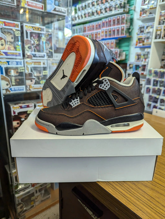 Nike Air Jordan 4 IV Retro Starfish Black Sail Grey Women’s Sz 6 CW7183-100 used FRENLY BRICKS - Open 7 Days