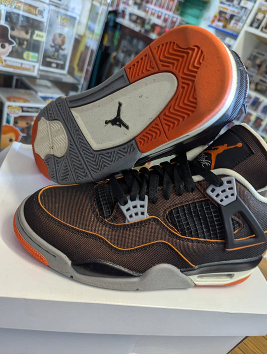 Nike Air Jordan 4 IV Retro Starfish Black Sail Grey Women’s Sz 6 CW7183-100 used FRENLY BRICKS - Open 7 Days