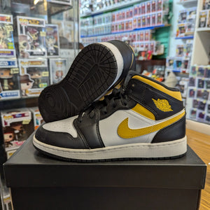 Jordan 1 Mid 'Pollen' USED GS (US7Y - US 8.5 womens) Panda Chicago FRENLY BRICKS - Open 7 Days