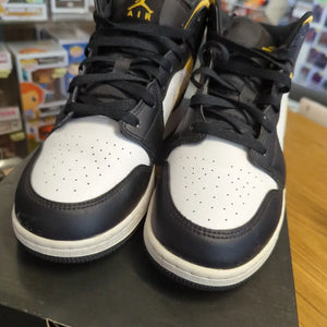 Jordan 1 Mid 'Pollen' USED GS (US7Y - US 8.5 womens) Panda Chicago FRENLY BRICKS - Open 7 Days