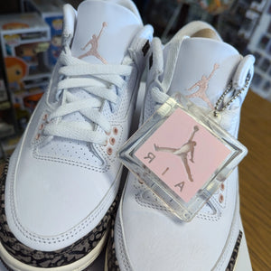 Air Jordan 3 'Neapolitan' White Sneaker, Size 6 used pre-owned CK9246-102 FRENLY BRICKS - Open 7 Days