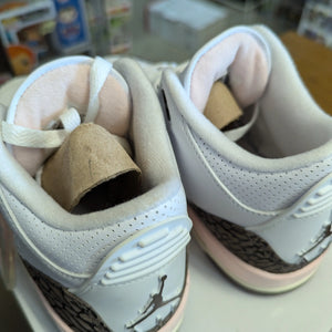 Air Jordan 3 'Neapolitan' White Sneaker, Size 6 used pre-owned CK9246-102 FRENLY BRICKS - Open 7 Days