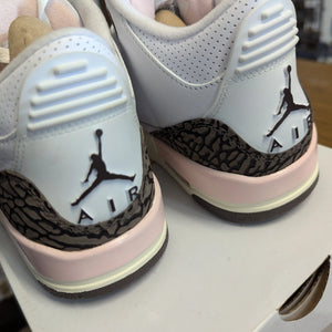 Air Jordan 3 'Neapolitan' White Sneaker, Size 6 used pre-owned CK9246-102 FRENLY BRICKS - Open 7 Days