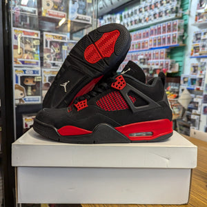 Jordan 4 Retro Crimson Red Thunder Size us 11 USED pre-owned replace box FRENLY BRICKS - Open 7 Days