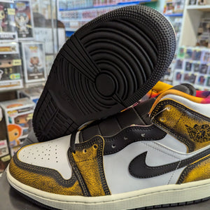 Nike Air Jordan Retro 1 Mid SE Wear Away Taxi Black White Orange Sail DQ8417-071 FRENLY BRICKS - Open 7 Days