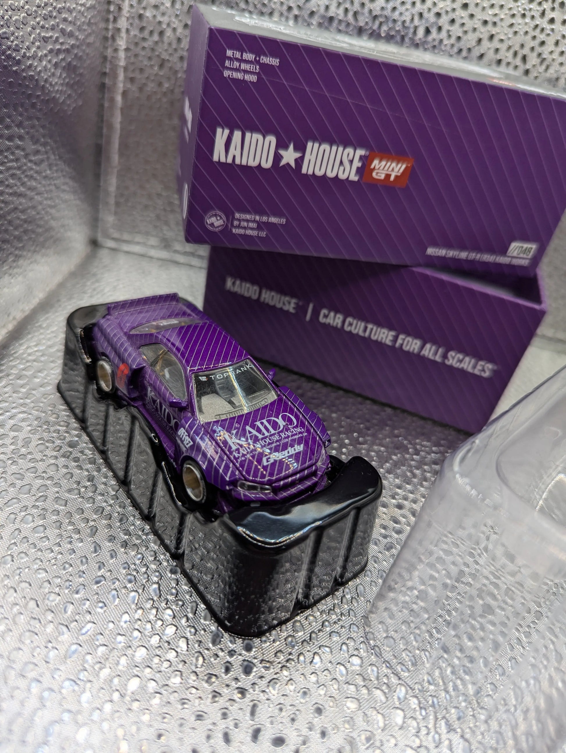 Kaido House x Mini GT Nissan Skyline GT-R R34 Kaido Works V1 1/64 Opened Box FRENLY BRICKS - Open 7 Days