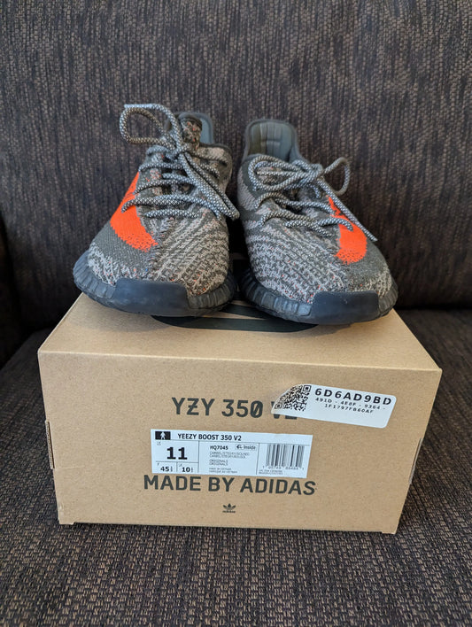 adidas Yeezy Boost 350 V2 Carbon Beluga Men's USED PRE-OWNED US11 FRENLY BRICKS - Open 7 Days