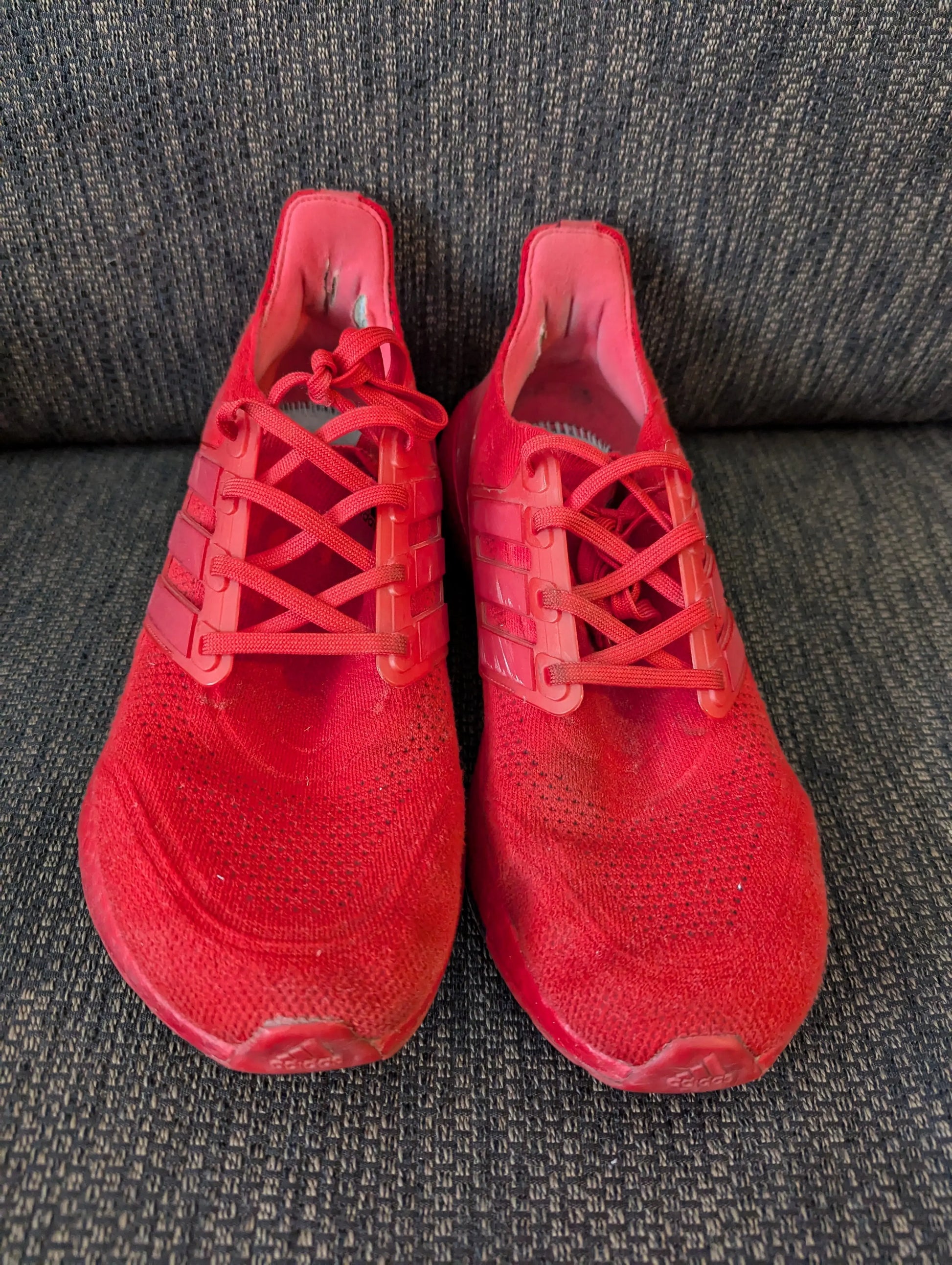 Ultraboost 20 Triple Red Solar Red - US 11 pre owned used bad condition FRENLY BRICKS - Open 7 Days