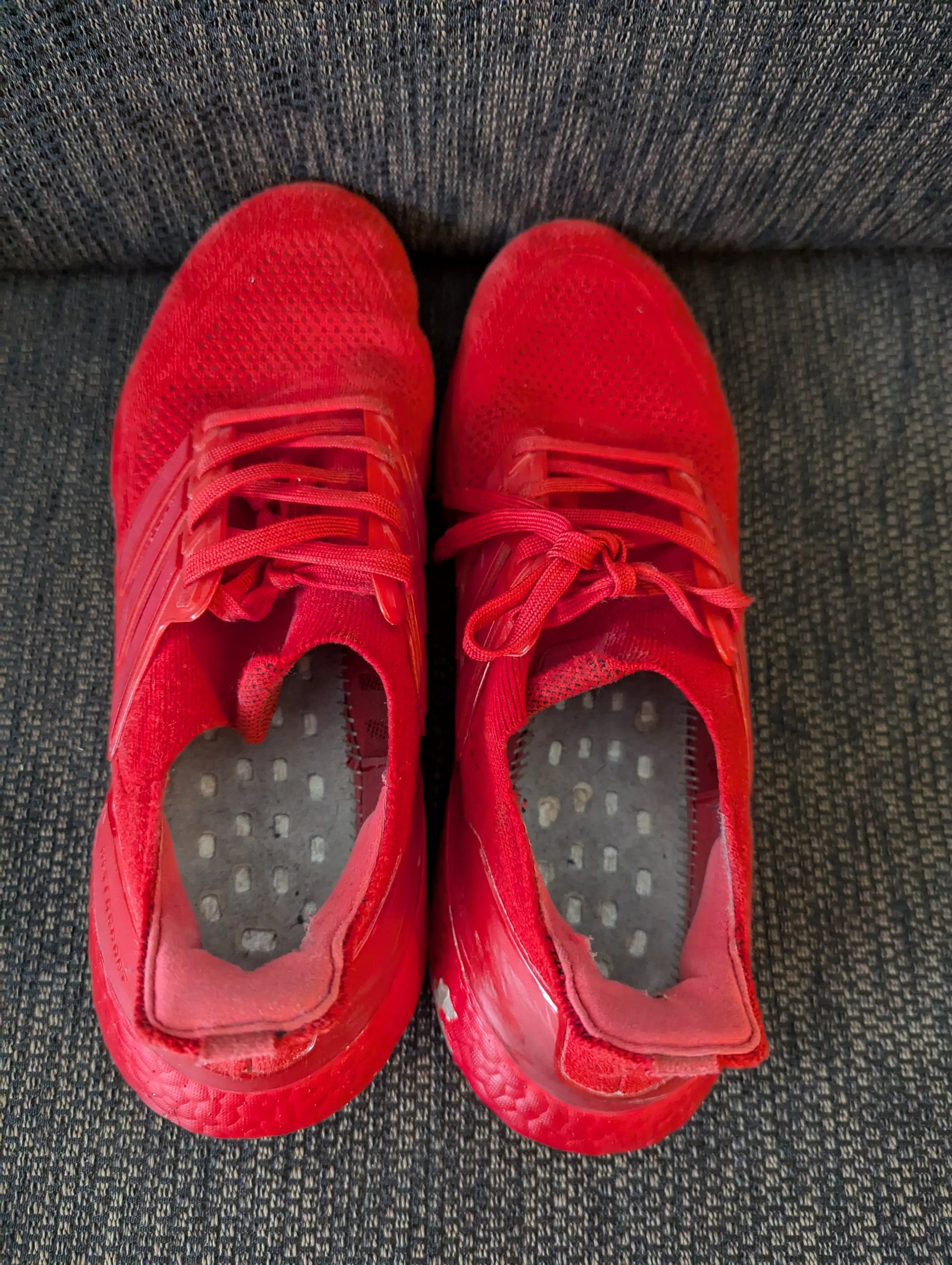 Ultraboost 20 Triple Red Solar Red - US 11 pre owned used bad condition FRENLY BRICKS - Open 7 Days