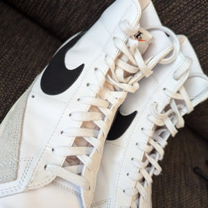 Nike Blazer Mid 77 Shoes Mens us12 White Black Grey Vintage Leather Casual FRENLY BRICKS - Open 7 Days