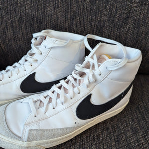 Nike Blazer Mid 77 Shoes Mens us12 White Black Grey Vintage Leather Casual FRENLY BRICKS - Open 7 Days