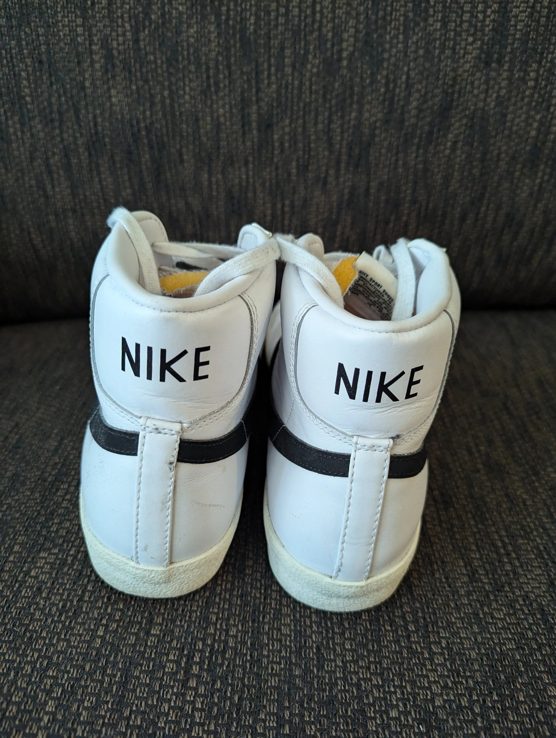 Nike Blazer Mid 77 Shoes Mens us12 White Black Grey Vintage Leather Casual FRENLY BRICKS - Open 7 Days