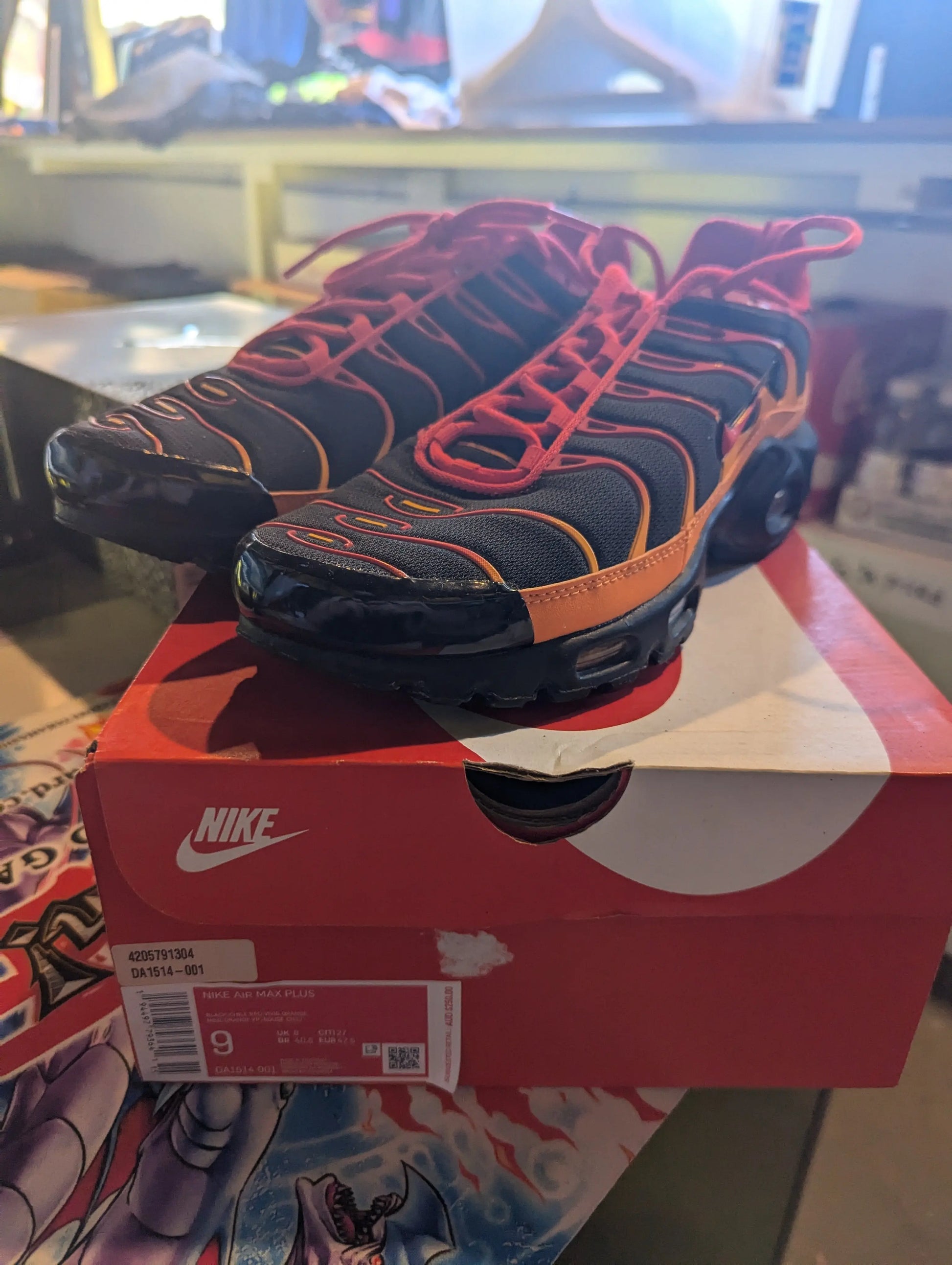 Nike air max plus US 9 Volcanic USED PRE-OWNED FRENLY BRICKS - Open 7 Days