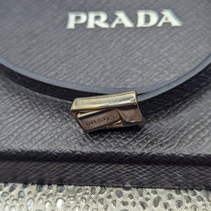 Prada Genuine Saffiano Leather Bracelet Baltic Blue FRENLY BRICKS - Open 7 Days