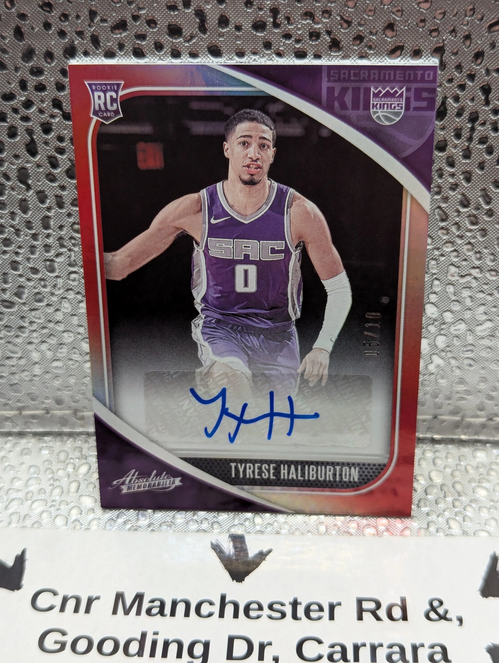 2020-21 Panini Absolute TYRESE HALIBURTON Rookie AUTO /10 FRENLY BRICKS - Open 7 Days