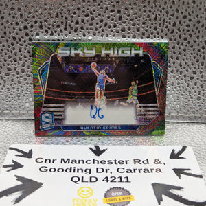 2023-24 Panini Spectra SKY HIGH Quentin Grimes AUTO /25 FRENLY BRICKS - Open 7 Days