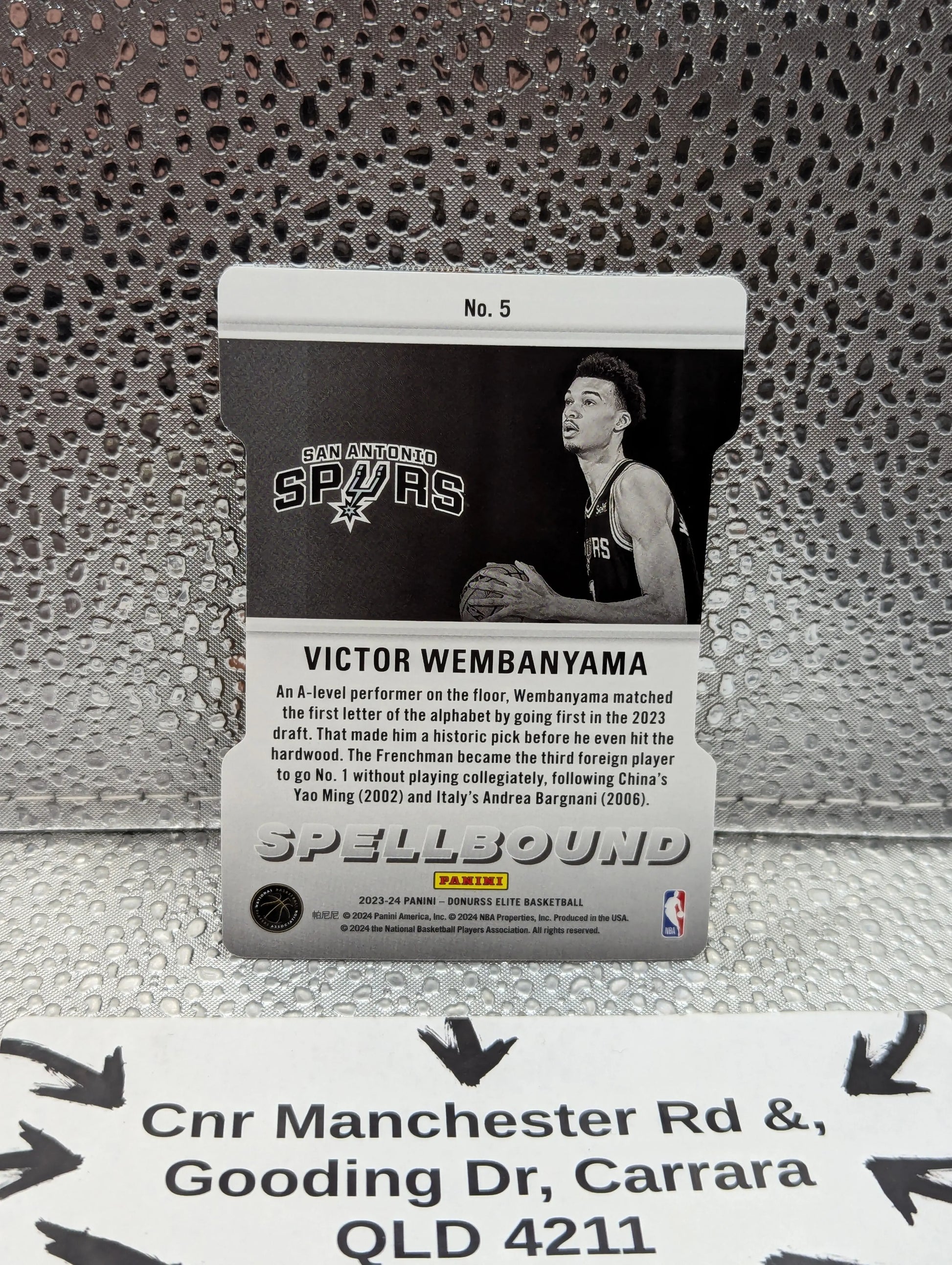 2023-24 Panini Elite VICTOR WEBANYAMA ROOKIE letter A orange FRENLY BRICKS - Open 7 Days